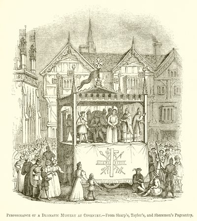Rappresentazione di un mistero drammatico a Coventry da English School