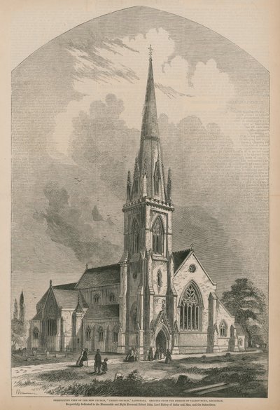 Vista prospettica di Christ Church da English School