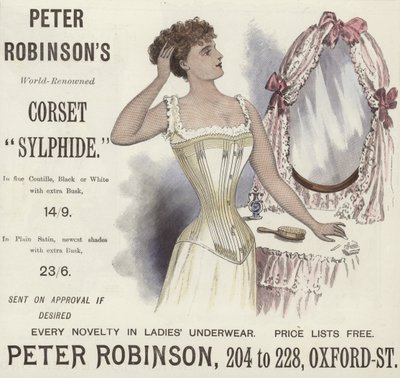 Il corsetto Sylphide di Peter Robinson, rinomato in tutto il mondo da English School