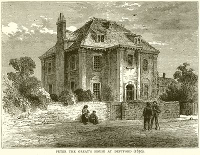 Casa di Pietro il Grande a Deptford (1850) da English School