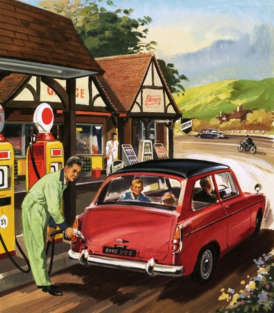 Addetto alla pompa di benzina da English School