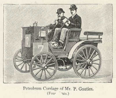 Carrozza a petrolio di Mr P Gautier da English School