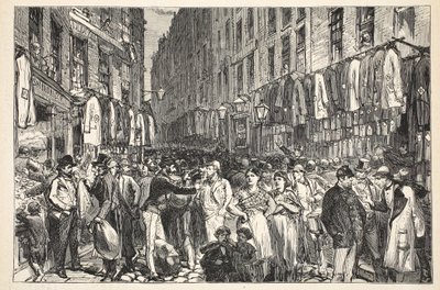 Petticoat Lane (Middlesex Street), 1870 da English School