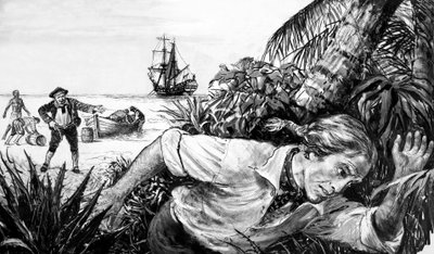 Philip Ashton che scappa dai pirati da English School