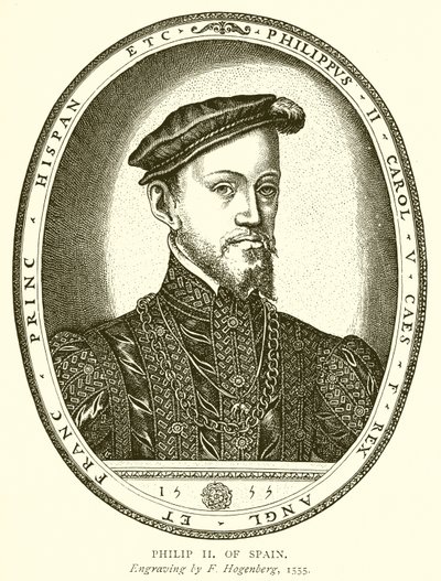 Filippo II di Spagna da English School