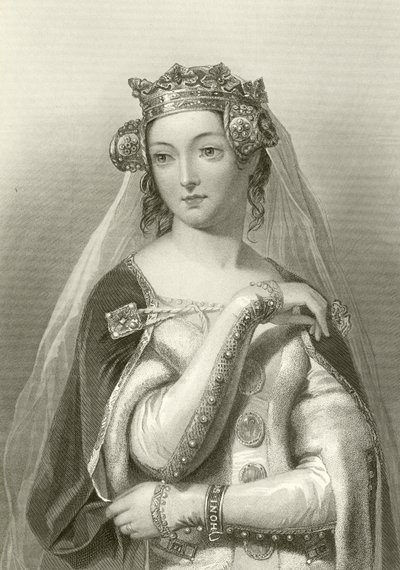 Filippa di Hainaut, consorte di re Edoardo III da English School