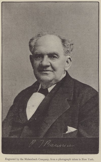 Phineas Taylor Barnum (incisione) da English School