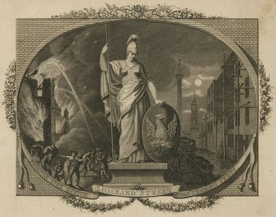 Phoenix Company; Fire Office, Lombard Street e Charing Cross, Londra da English School