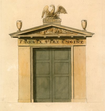 Phoenix Fire Engine House, Cockspur Street, Londra da English School