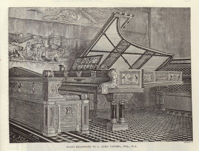Pianoforte appartenente a Lawrence Alma-Tadema da English School