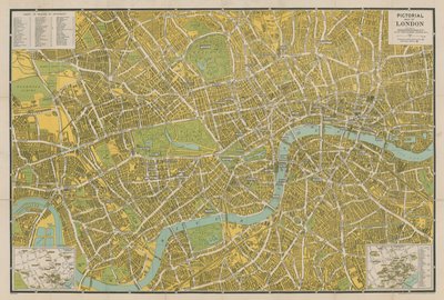 Mappa illustrata di Londra da English School