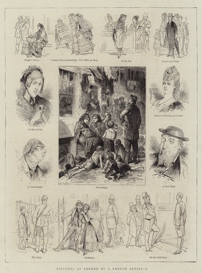 Immagini di Londra di un artista francese, I da English School