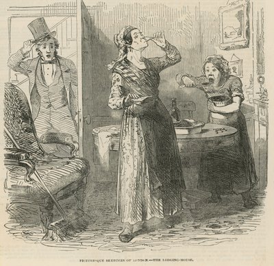 Schizzi pittoreschi di Londra - la casa di alloggio da English School