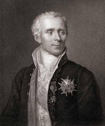 Pierre-Simon (1749-1827) Marchese de la Place, da Galleria di Ritratti, pubblicato nel 1833 da English School