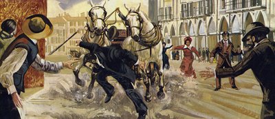 Pierre Curie scivolò mentre attraversava la strada e cadde sotto un cavallo e un carro da English School