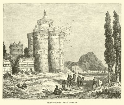 Torre dei piccioni vicino a Ispahan da English School
