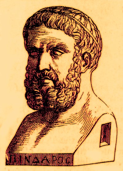 Pindaro, illustrazione da The Illustrated History of the World, pubblicato c.1880 da English School