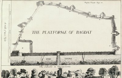 Piano di Baghdad, da una traduzione inglese di Les Six Voyages de J.B. Tavernier da English School