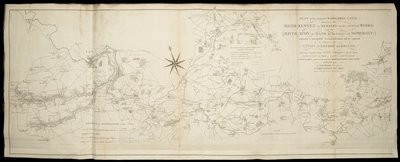 Piano del canale navigabile proposto tra il fiume Kennet a Newbury nel Berks e il fiume Avon nel Somerset: per aprire una comunicazione navigabile tra Londra e Bristol [anche] Wilts & Berks & Somerset Coal Canals / Rilevato da John Rennie da English School