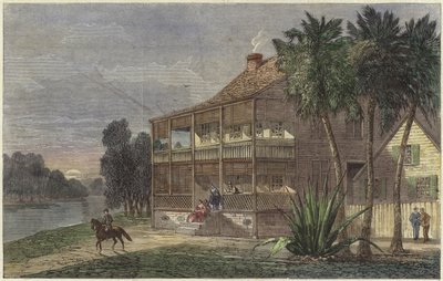 Residenza del piantatore sul fiume Cumbee da English School