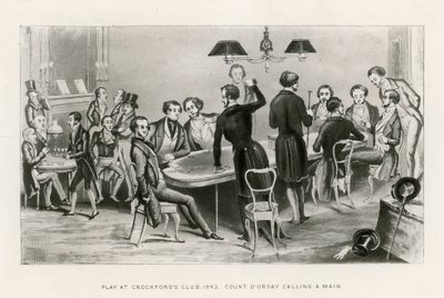 Gioco al Crockfords Club, 1843. Il conte D