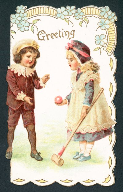 Giocare a croquet da English School