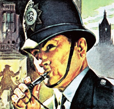 Poliziotto con il fischietto da English School