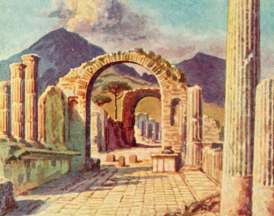 Pompei, Vista verso il Vesuvio da English School