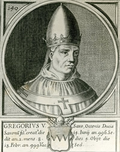 Papa Gregorio V (972-999) da English School