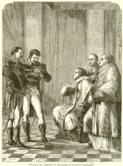 Papa Pio VII arrestato per ordine di Napoleone Buonaparte da English School