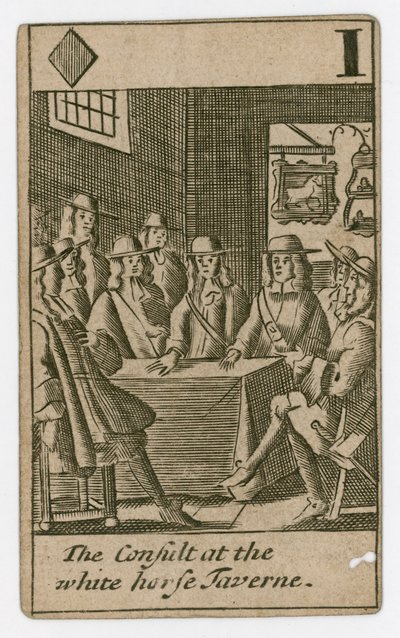 Carta da gioco del complotto papista da English School