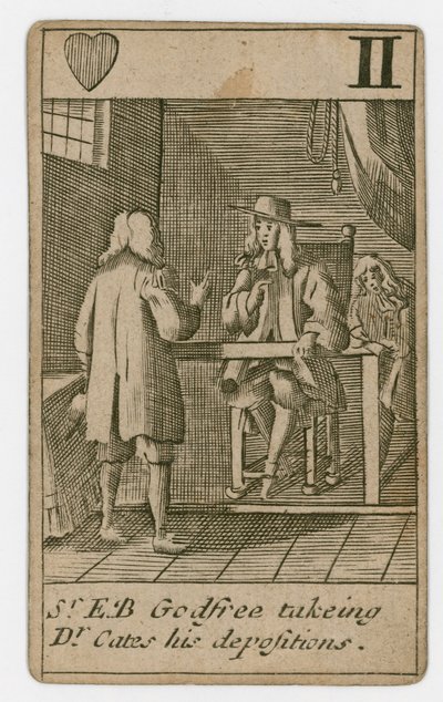 Carta da gioco del complotto papista da English School
