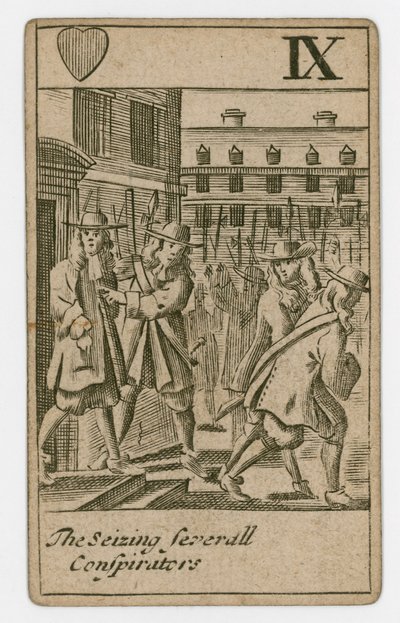 Carta da gioco del complotto papista da English School