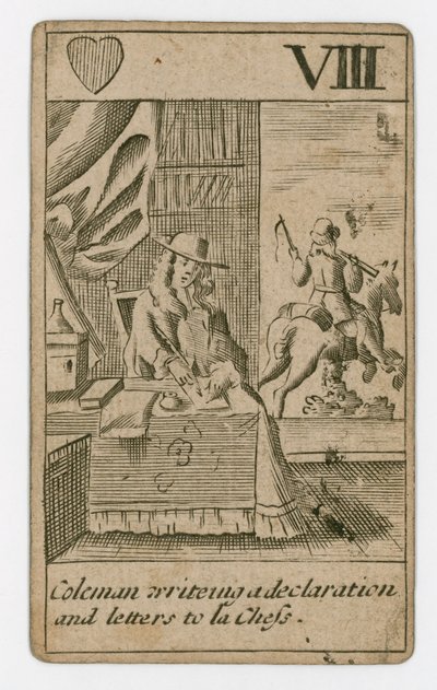 Carta da gioco del complotto papista da English School