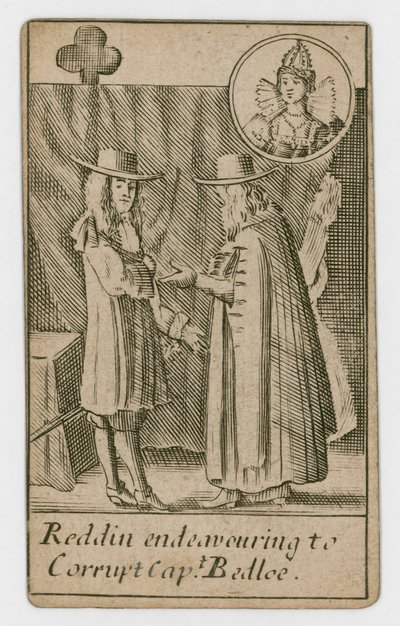 Carta da gioco del complotto papista da English School