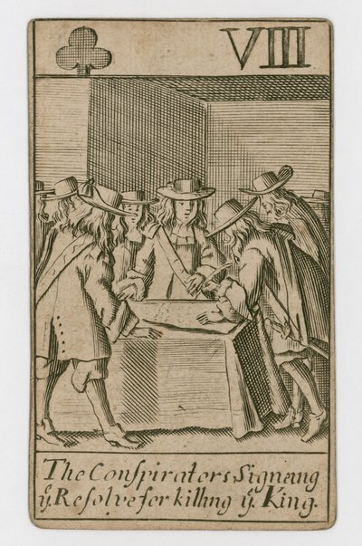Carta da gioco del complotto papista da English School