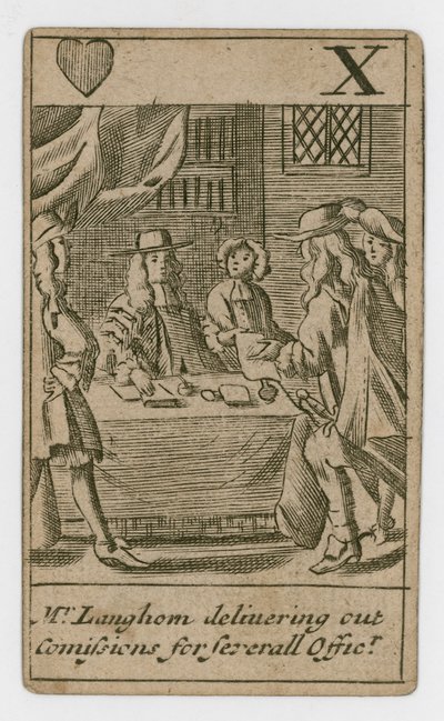 Carta da gioco del complotto papista da English School