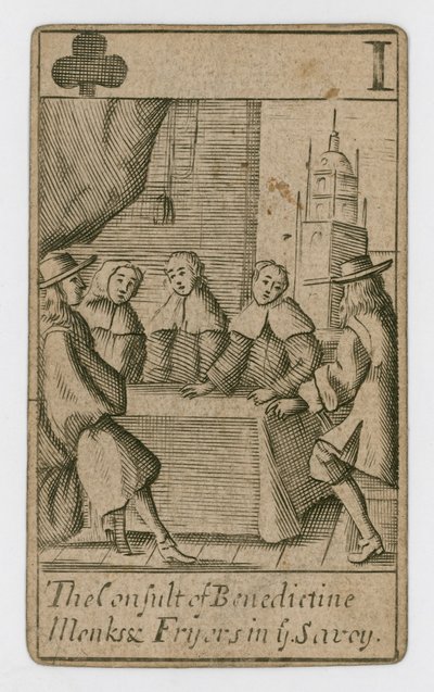 Carta da gioco del complotto papista da English School