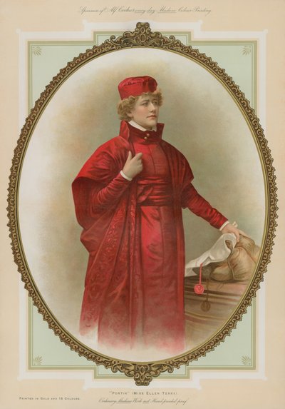 Portia, Miss Ellen Terry da English School