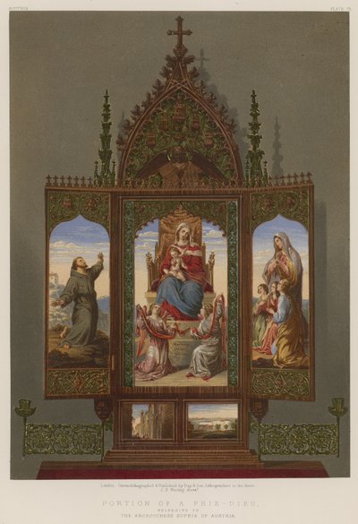Parte di un Prie-Dieu appartenente all