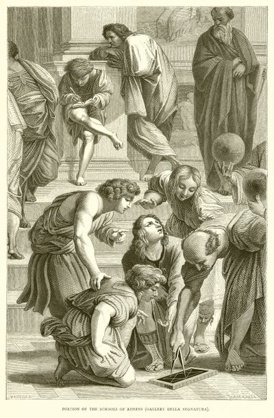 Parte delle Scuole di Atene (Galleria Della Segnatura) da English School