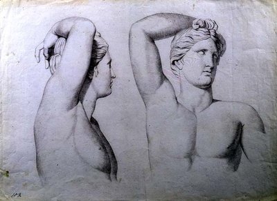 Busti di nudi, c.1780 da English School
