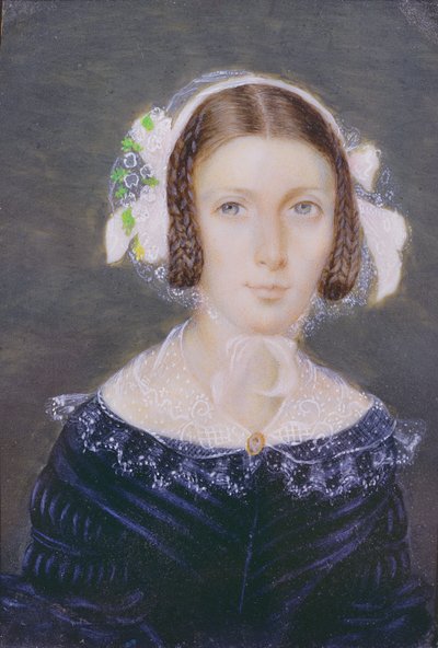 Ritratto miniatura di Fanny Brawne, 1833 da English School