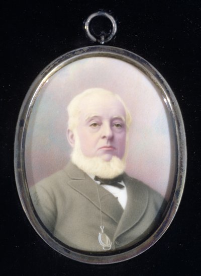 Ritratto miniatura di Warren de la Rue (1815-89) da English School