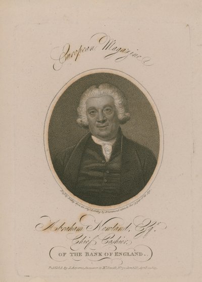 Ritratto di Abraham Newland da English School