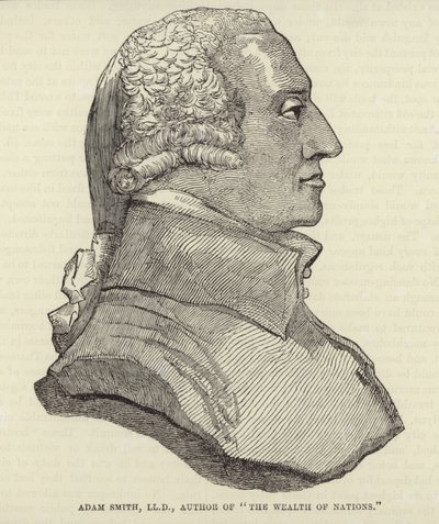 Ritratto di Adam Smith da English School