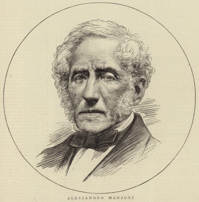 Ritratto di Alessandro Manzoni da English School