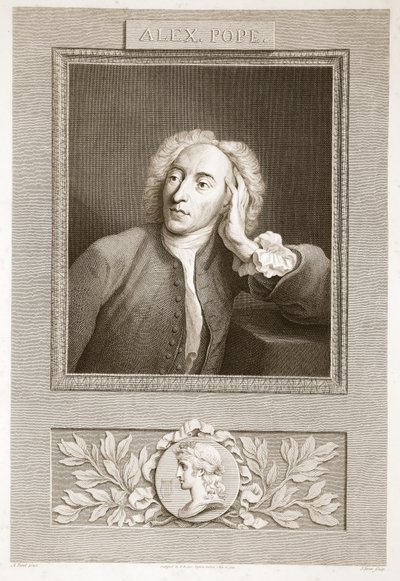Ritratto di Alexander Pope, illustrazione da La storia d