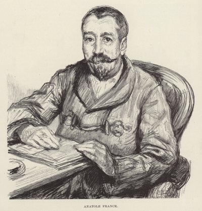 Ritratto di Anatole France da English School