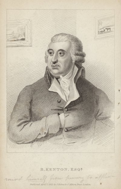 Ritratto di Benjamin Kenton da English School